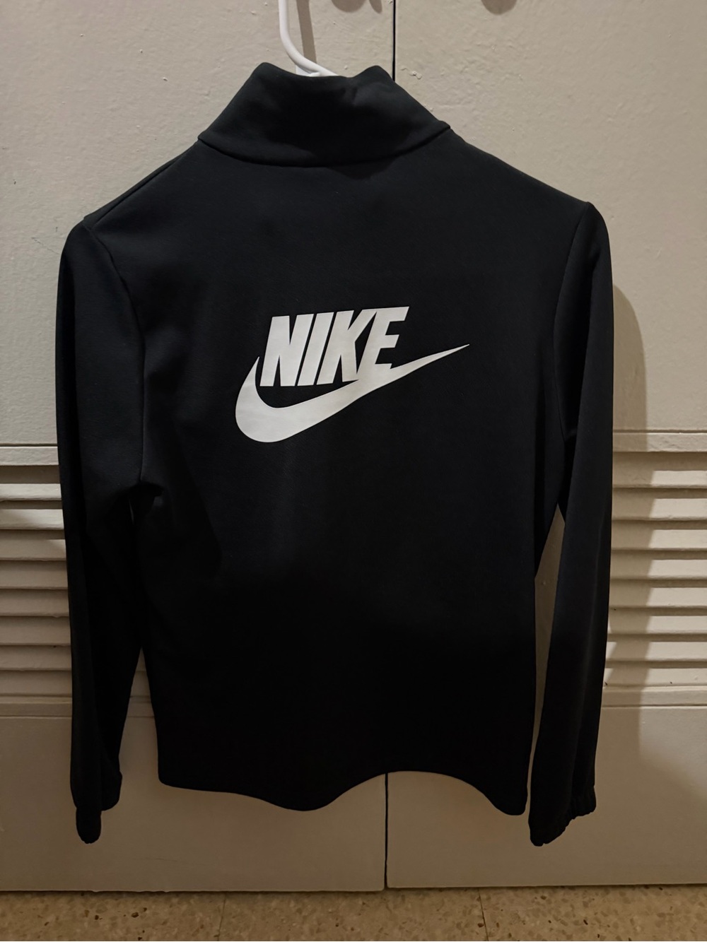 Nike Kids Black Jacket with White Logo